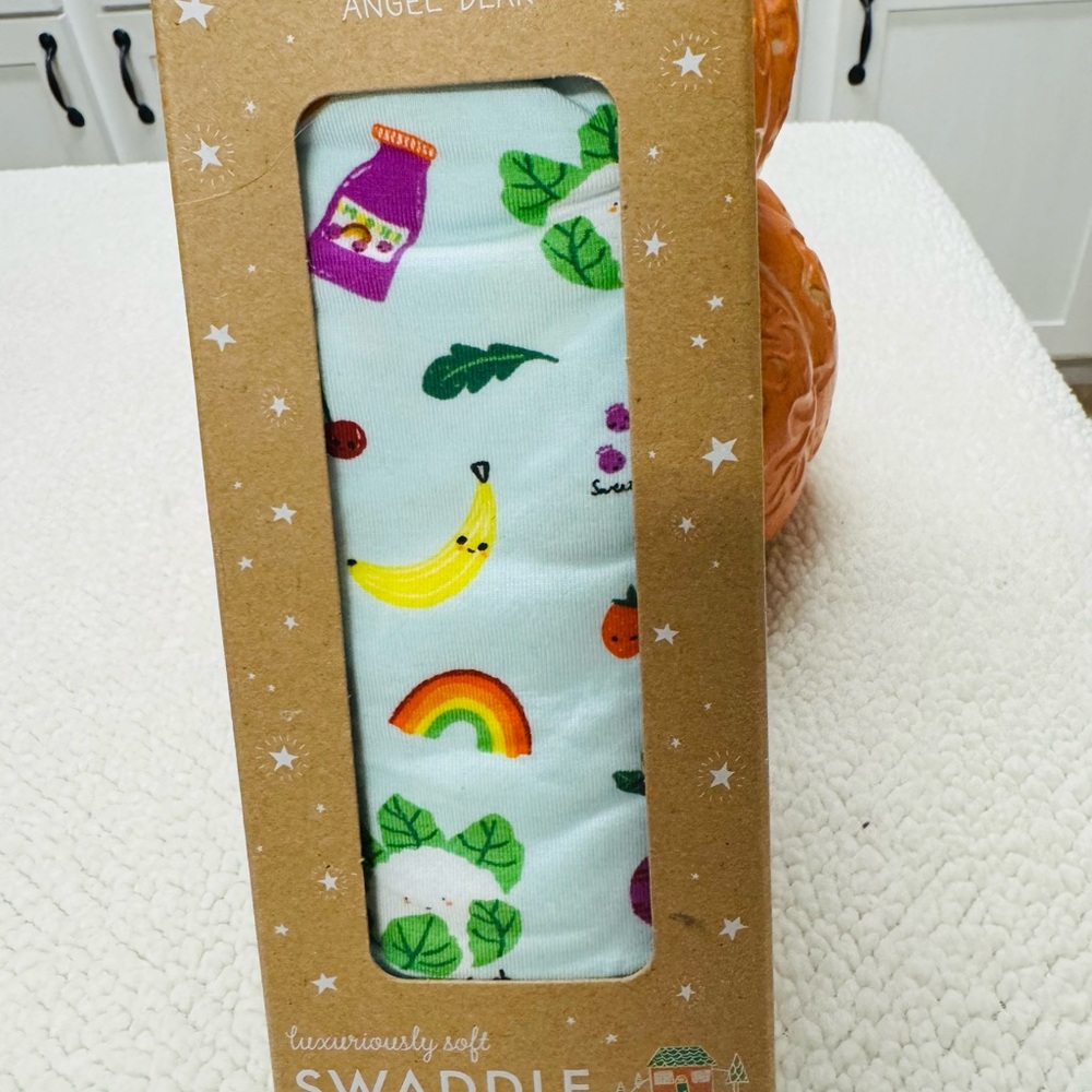 Angel Dear Taste the Rainbow Swaddle Blanket